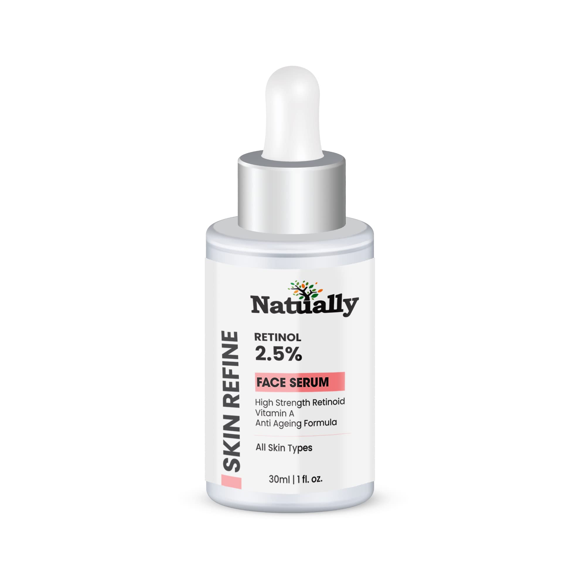 Natually Vitamin A Skin Refine Face Serum 30ml - 2.5% Retinol