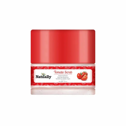 NATUALLY TOMATO SCRUB - GENTLY EXFOLIATES & 350GMS