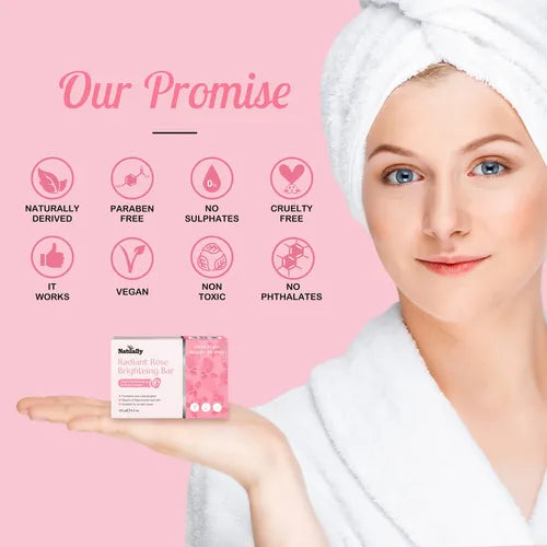 Natually Radiant Rose Brightening Bar With Glutathione & Rose Petals