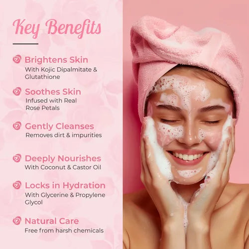 Natually Radiant Rose Brightening Bar With Glutathione & Rose Petals