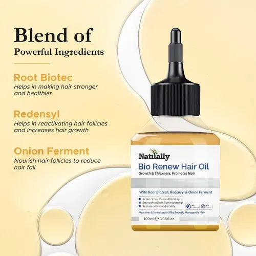 Bio Fusion Hair Oil - Growth & Thickness G Promotes Hair -Redensyl & Onion Ferment