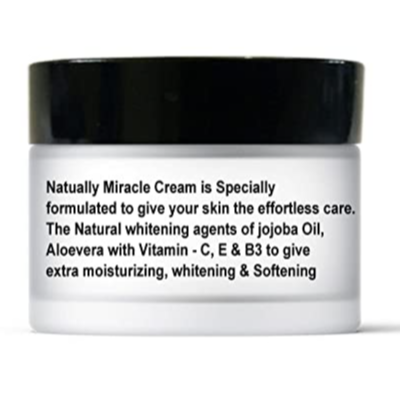 Natually Miracle Skin Care Cream Enriched With Jojoba Oil Aloevera Wit