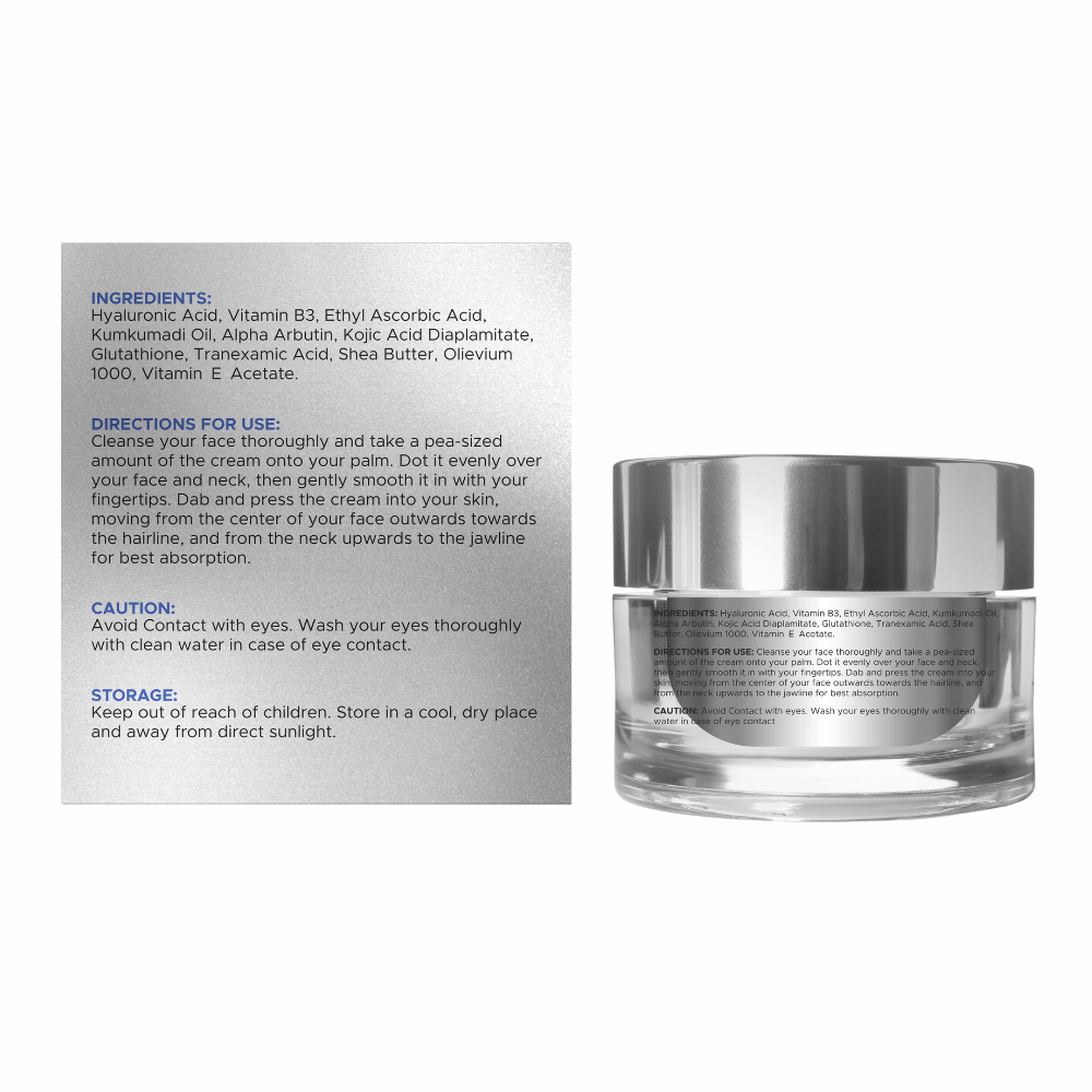 Natually Glow 7 Skin Brightening Night Cream for Radiant Overnight Care |20G