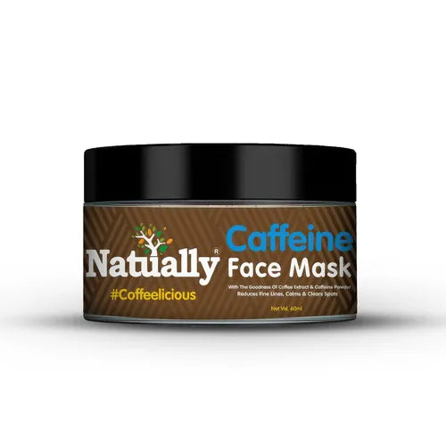 Natually Caffeine Face Mask - With coffee Extracts & Caffiene powder