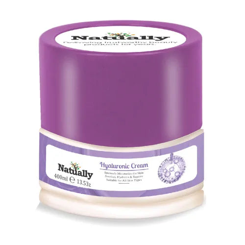 Natually Hyaluronic Cream - Intensely Moisturize The Skin Soothes Hydrates & Repairs - 350g