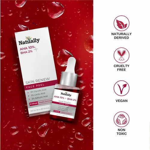 Natually Skin Renew Face Peel - AHA 10% + BHA 2%