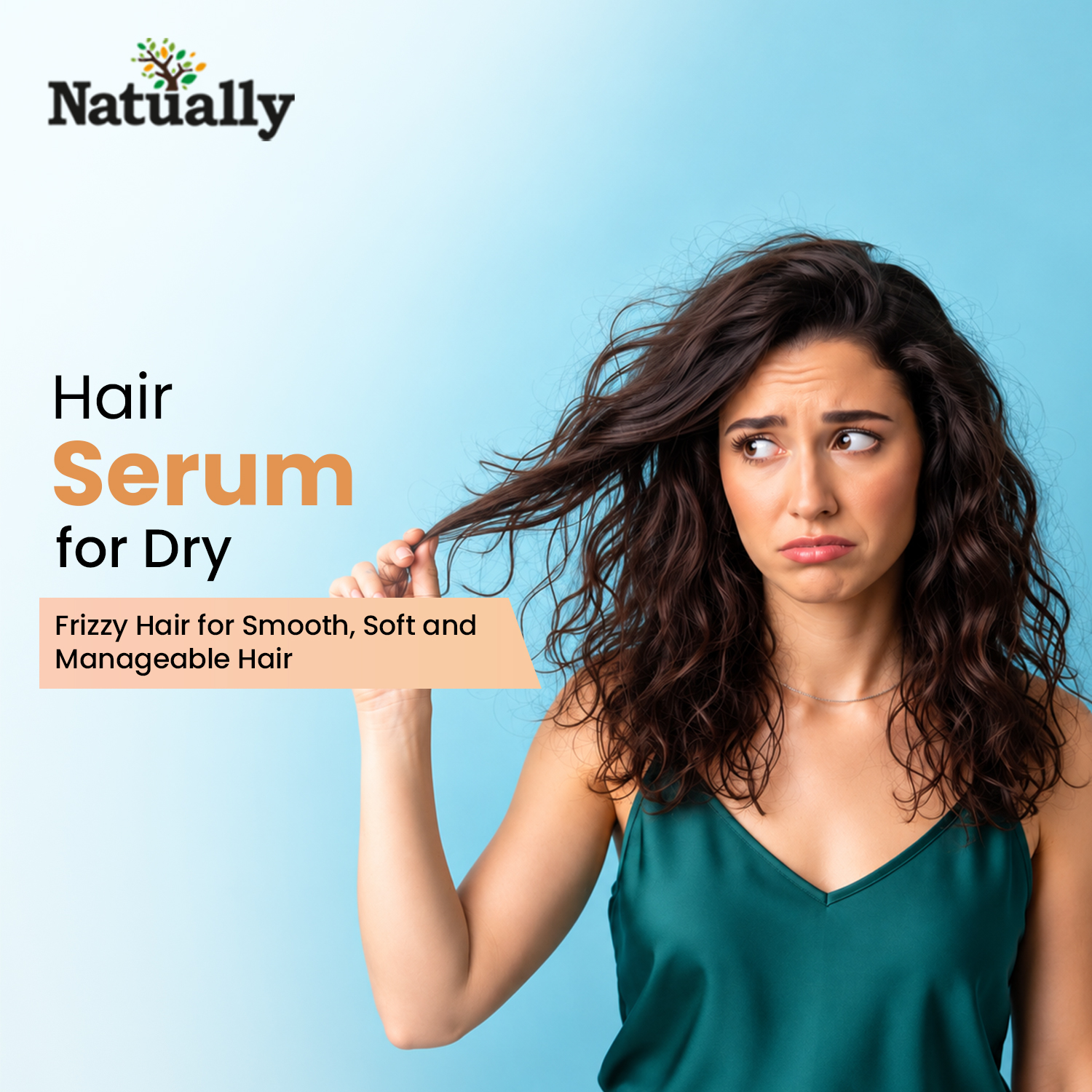 Hair Serum for Dry Frizzy Hair for Smooth, Soft and Manageable Hair