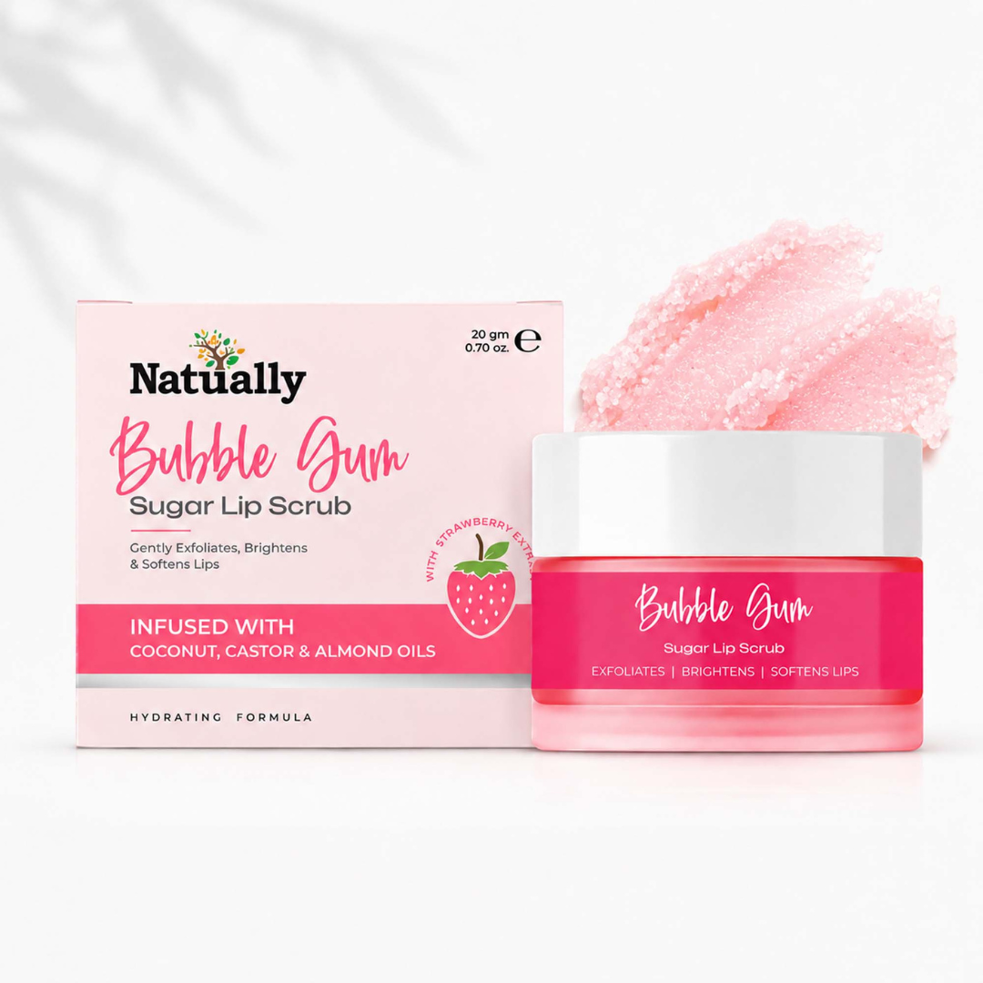 Bubblegum Sugar Lip Scrub for Dark Lips – Natural Way to Brighten and Soften Your Lips