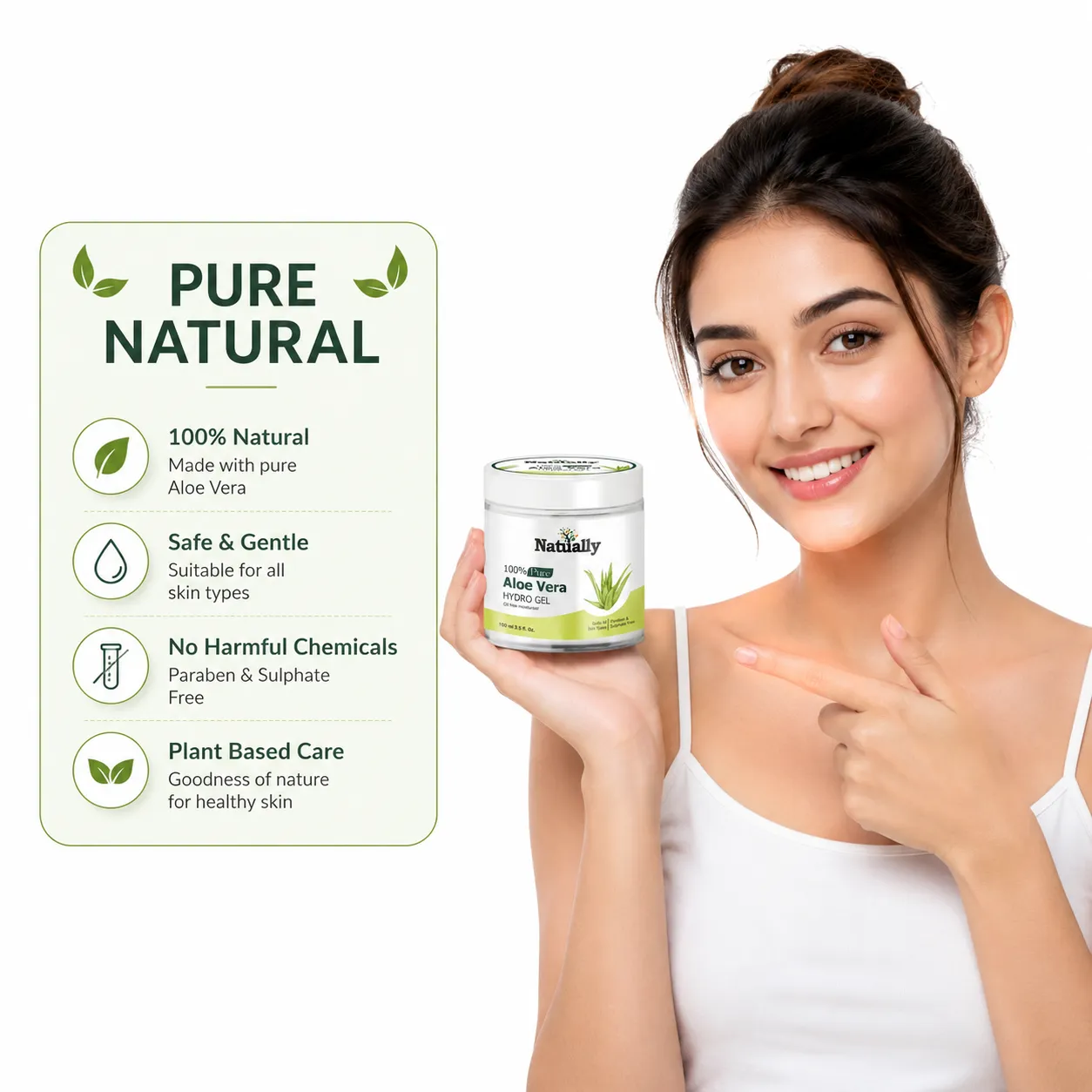 Natually Pure Aloe Vera Hydro Gel for Hydrated and Healthy Skin - Image 5