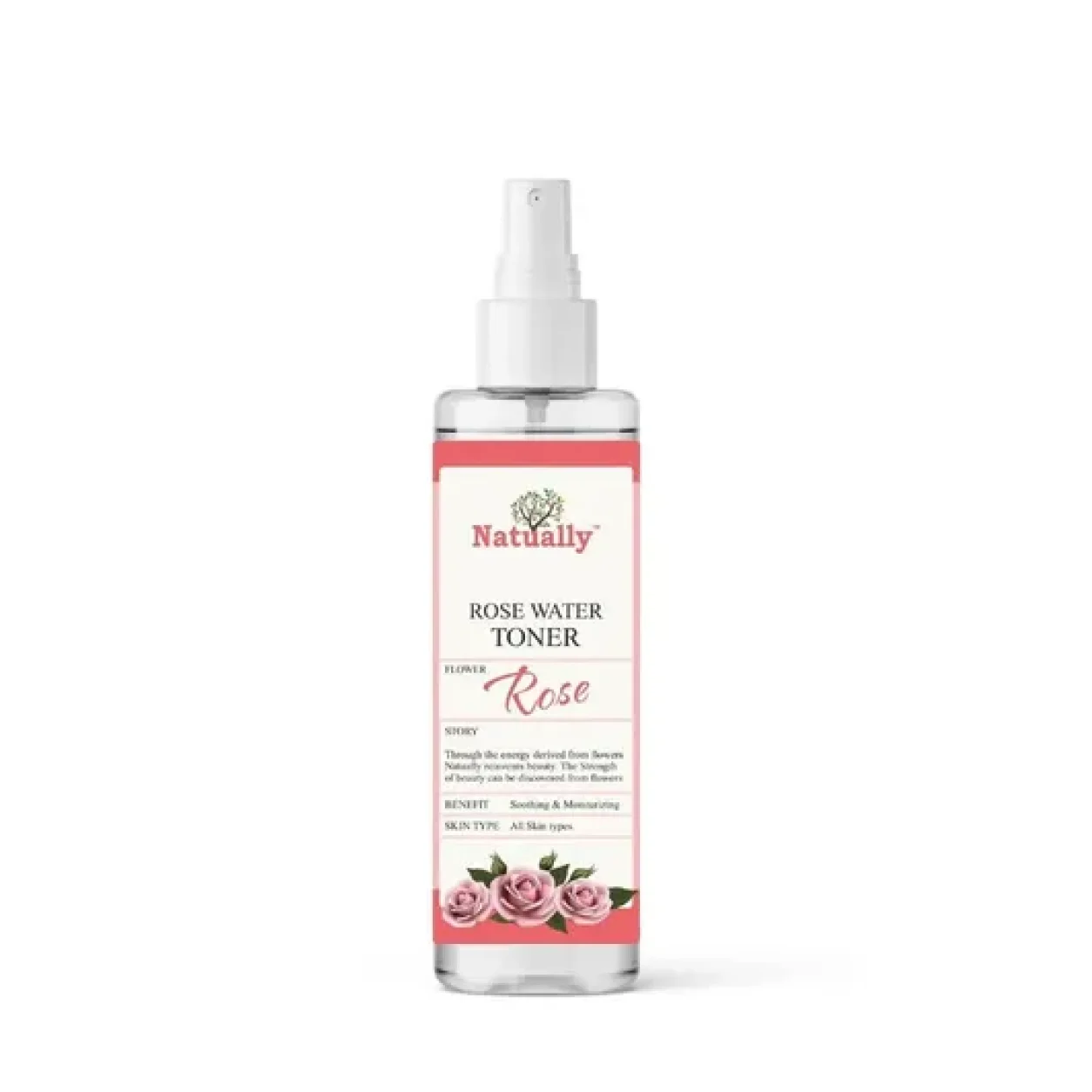 NATUALLY Pure Natural Rose Water Facial Toner - 120ml