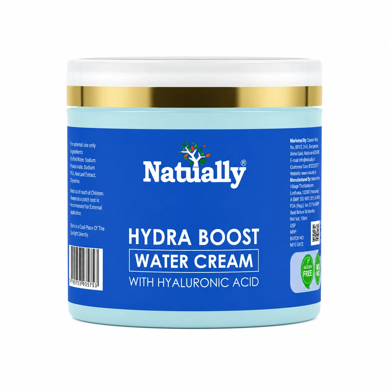 Natually Hydra Boost Water Cream 100ml