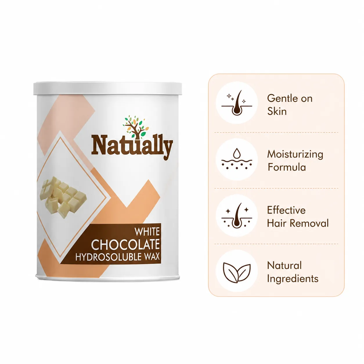White Chocolate Wax for Smooth, Gentle Hair Removal and Soft Silky Skin |800gms - Image 2