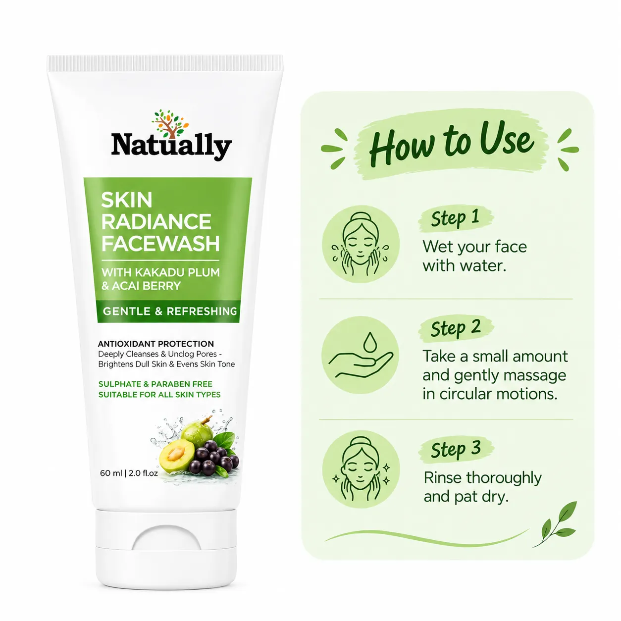 Skin Radiance Facewash with Kakadu Plum and Acai Berry - Image 4