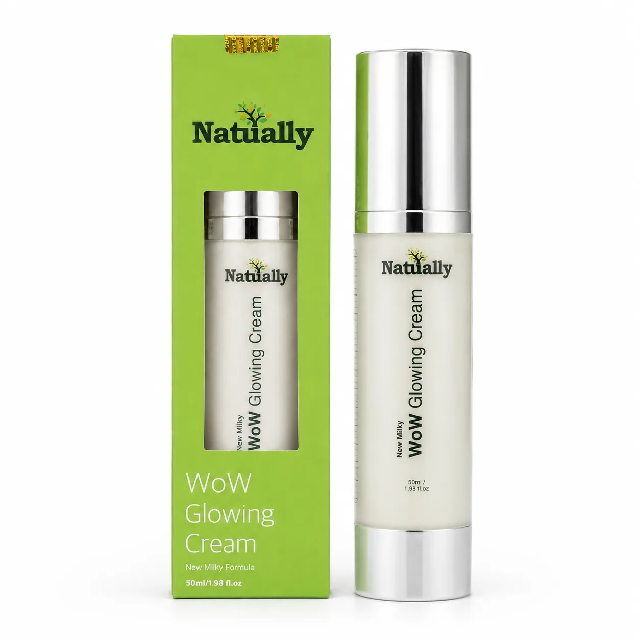 Natually WoW Glowing Cream – New Milky Formula (50ml) - Image 6