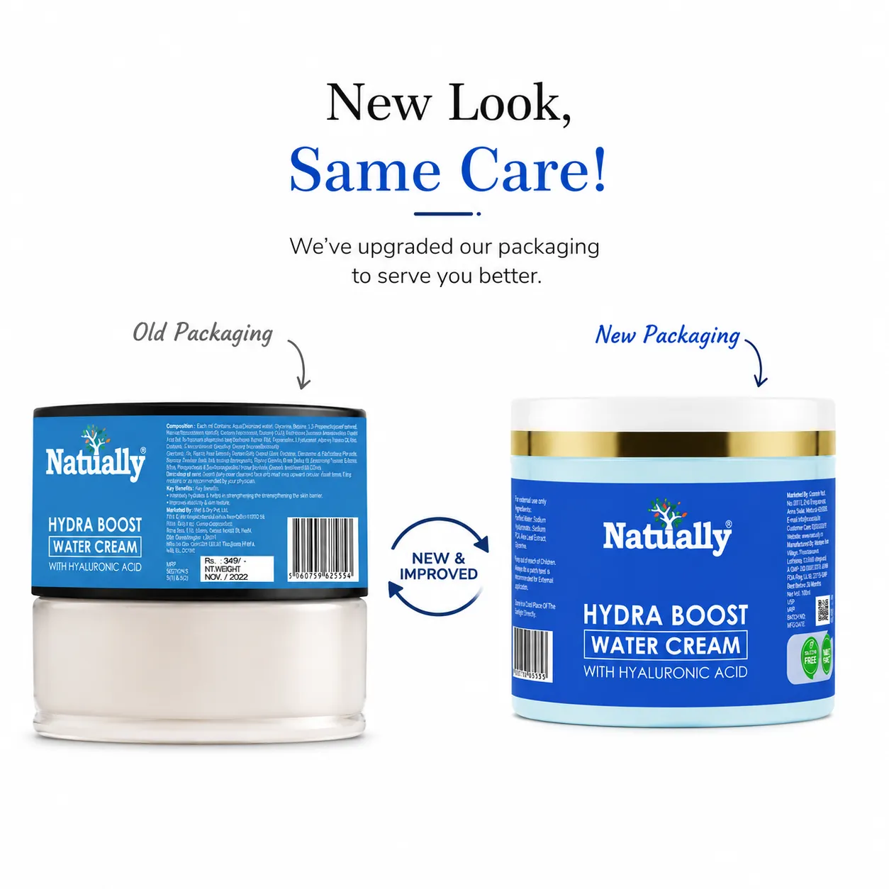Natually Hydra Boost Water Cream 100ml - Image 6