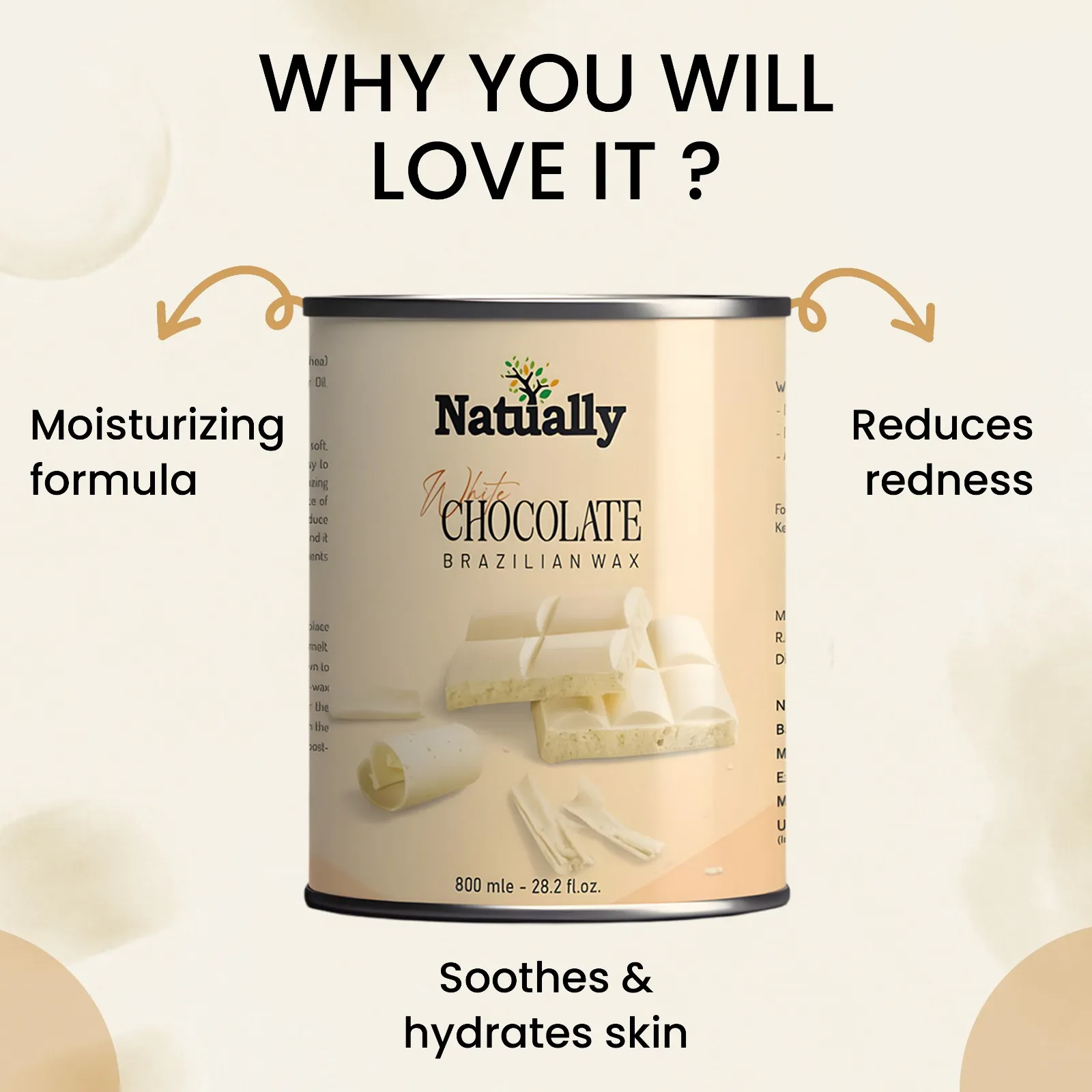 Natually White Chocolate Liposoluble gel Wax - 800g - Image 4