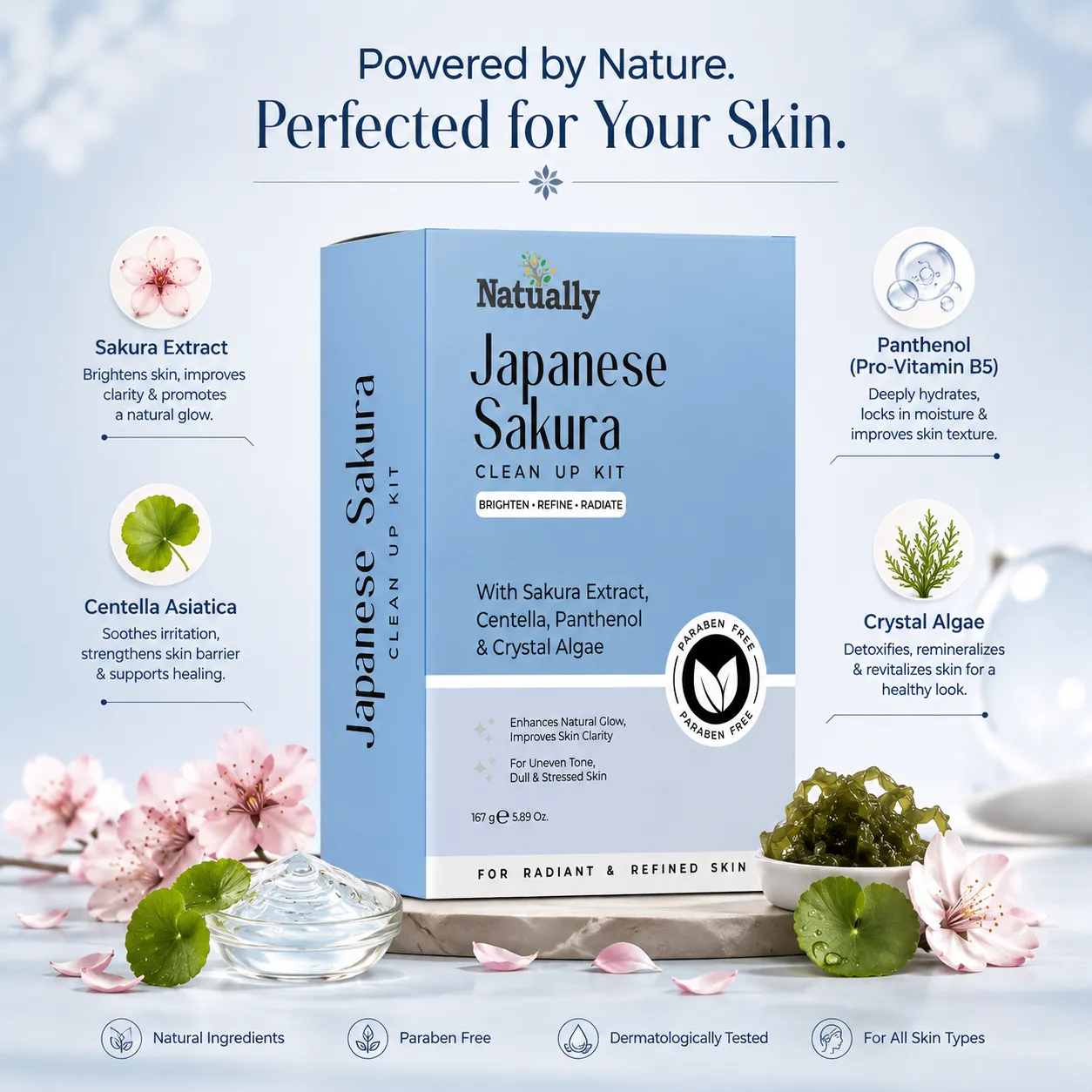 Natually Japanese Sakura CleanUp Kit - Image 4