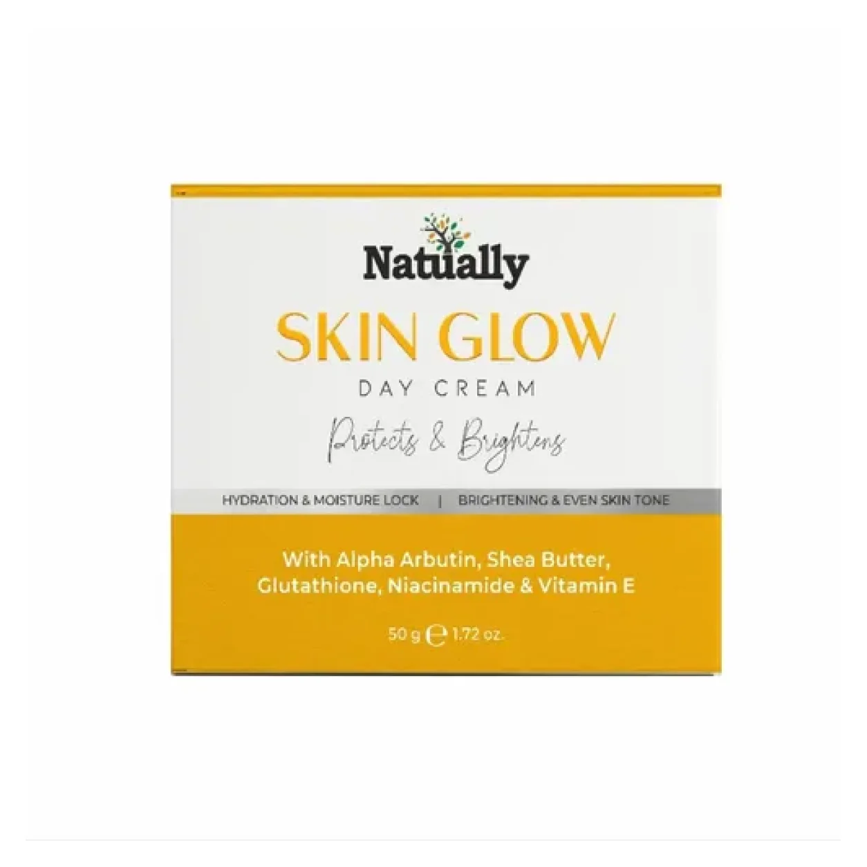 Natually Glow Day Cream Alpha Arbutin, Glutathione, Niacinamide & Shea Butter