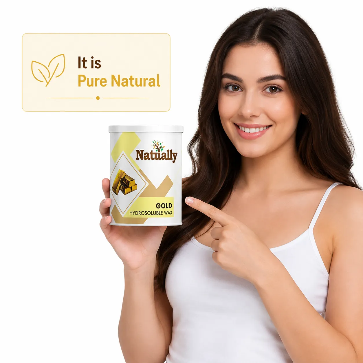 Natually Hydrosoluble  Gold Hair Removal  Wax | 800g - Image 5