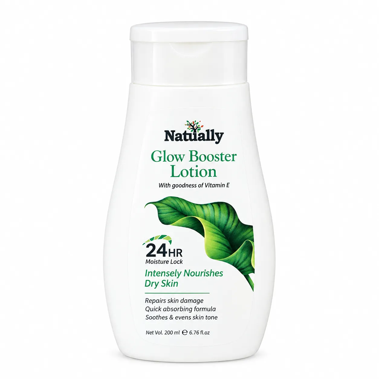 Natually Glow Booster Lotion with Vitamin E – 24HR Moisture Lock for Dry Skin