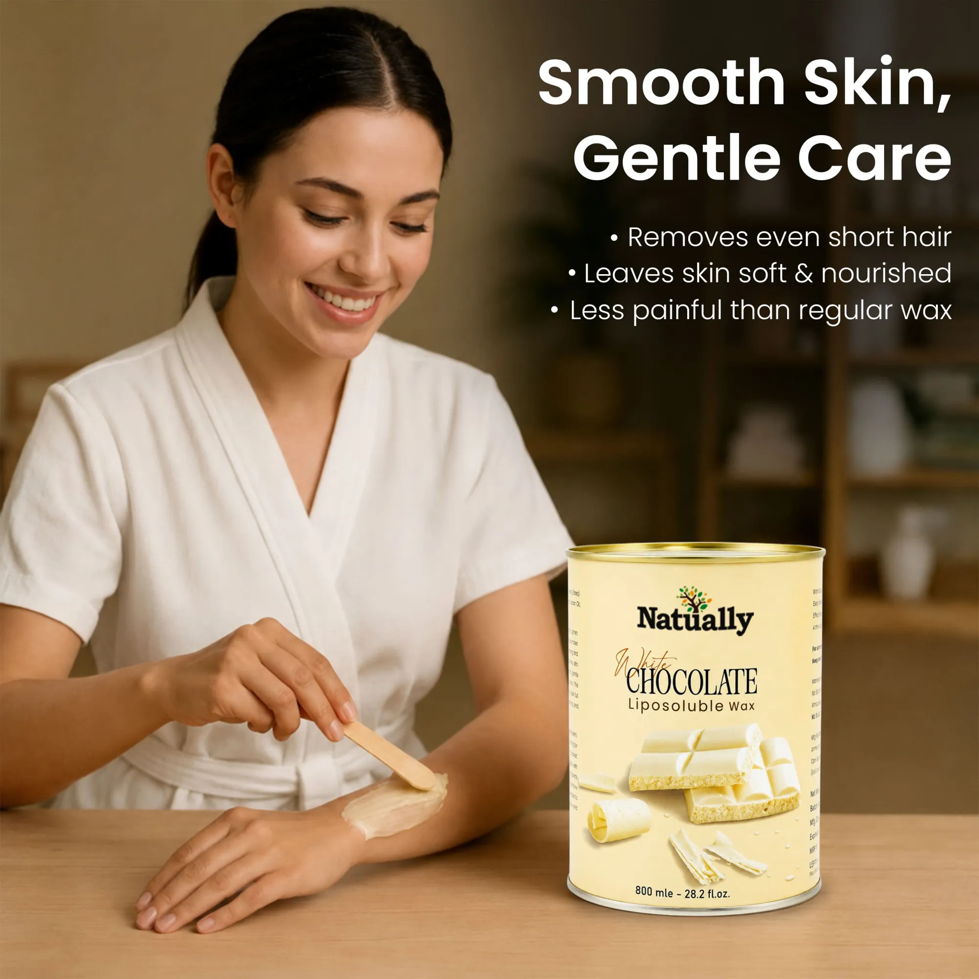 Natually White Chocolate Liposoluble gel Wax - 800g - Image 3
