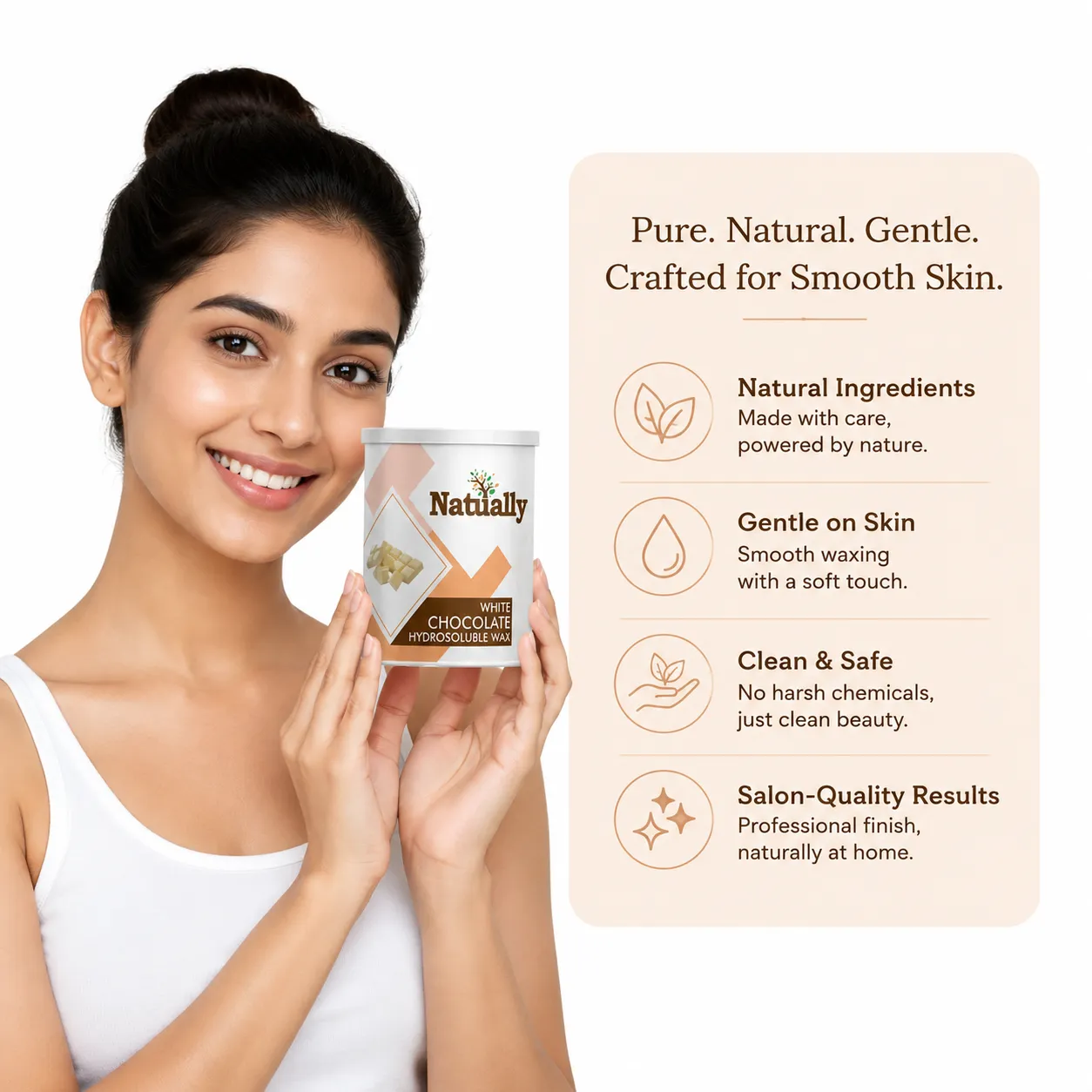 White Chocolate Wax for Smooth, Gentle Hair Removal and Soft Silky Skin |800gms - Image 5