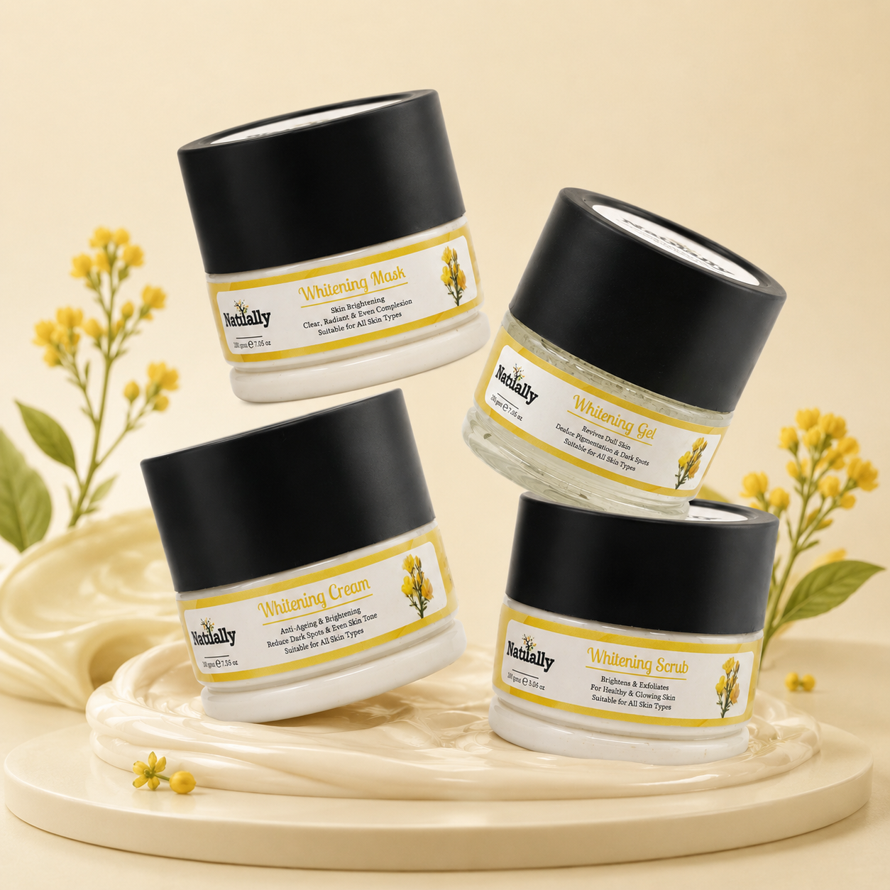 Whitening Facial Kit 200gm - Brighten Up & Glow with Confidence & Skin Care Essentials