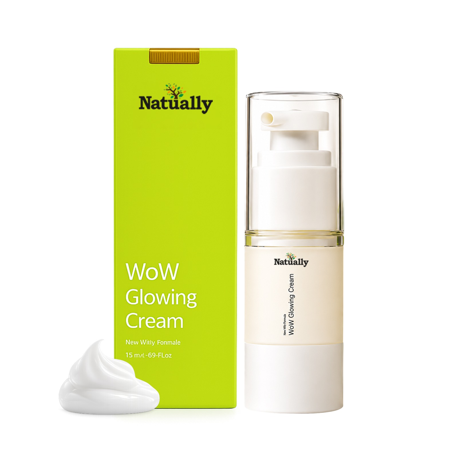 Natually WoW Glowing Cream 20g for Instant Skin Glow