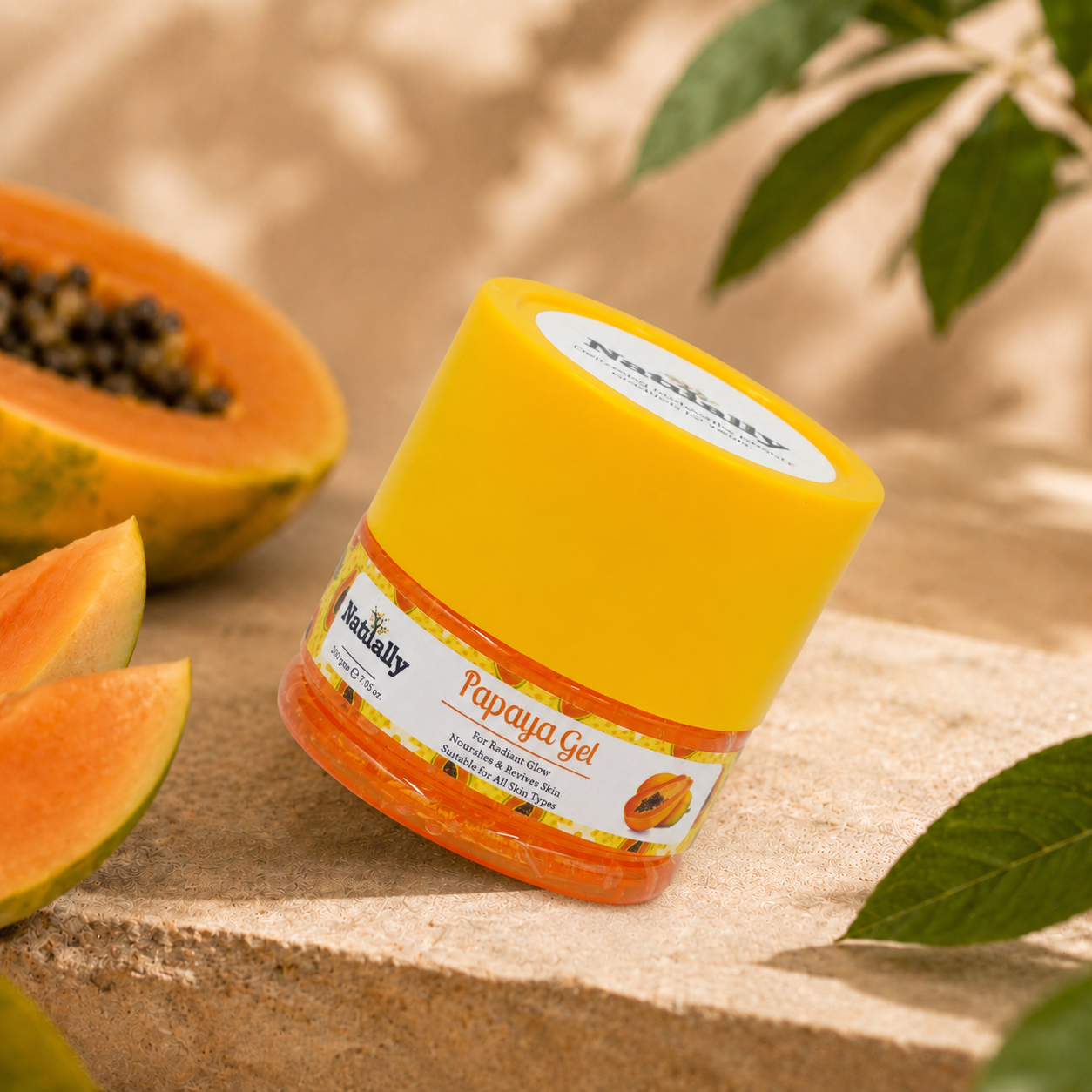 Natually Papaya Gel - For Radiant Glow Nourishes & Renews Skin