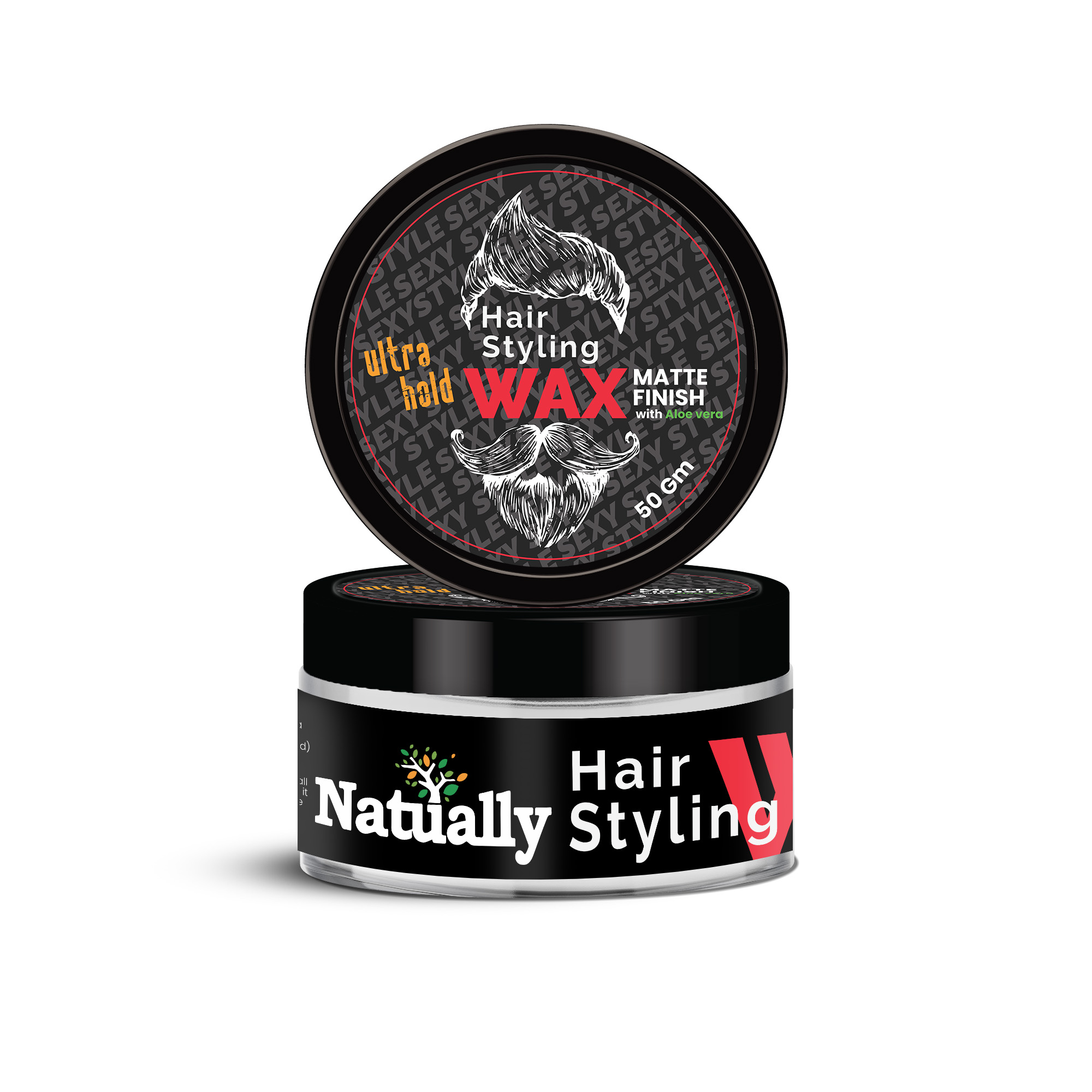 Natually Ultra Hold Hair Styling Wax For Men - Image 2
