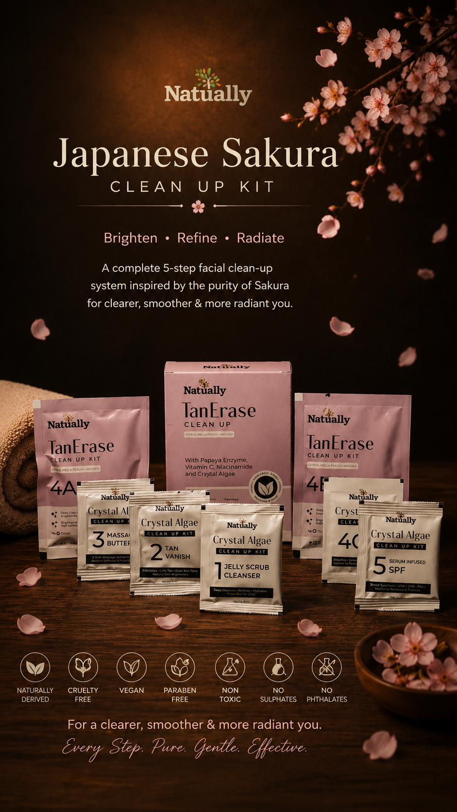 Natually Japanese Sakura CleanUp Kit - Image 5