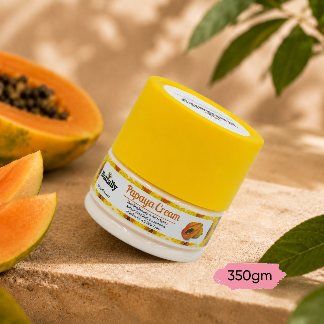 Natually Papaya Cream -Skin Brightening & Anti-Ageing Antioxidant-Rich Formulation- 350g