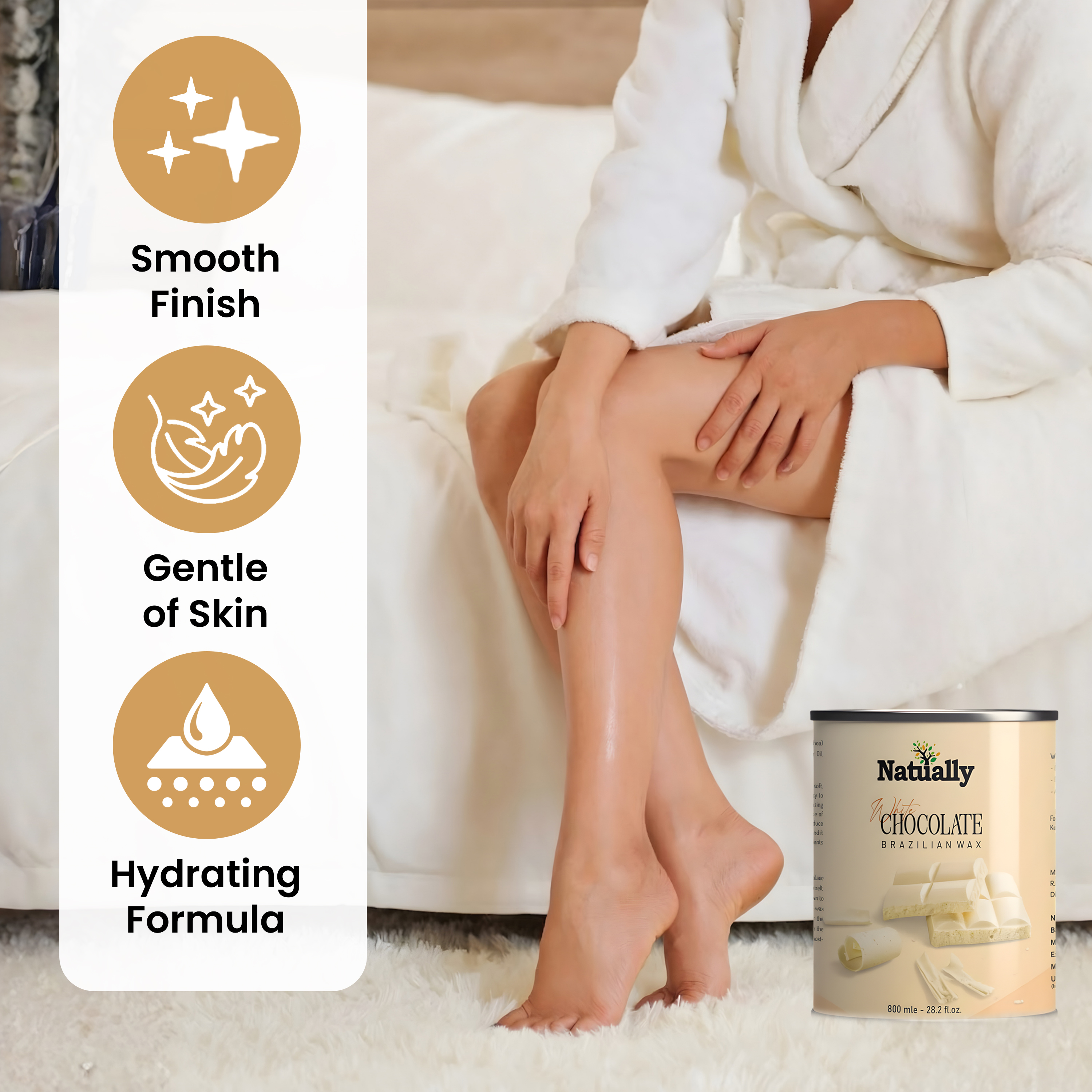 Natually White Chocolate Liposoluble gel Wax - 800g - Image 5