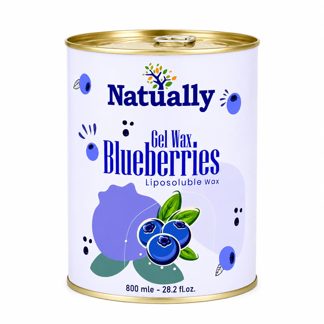 Natually Gel Wax Blueberries – Liposoluble Wax 800 ml