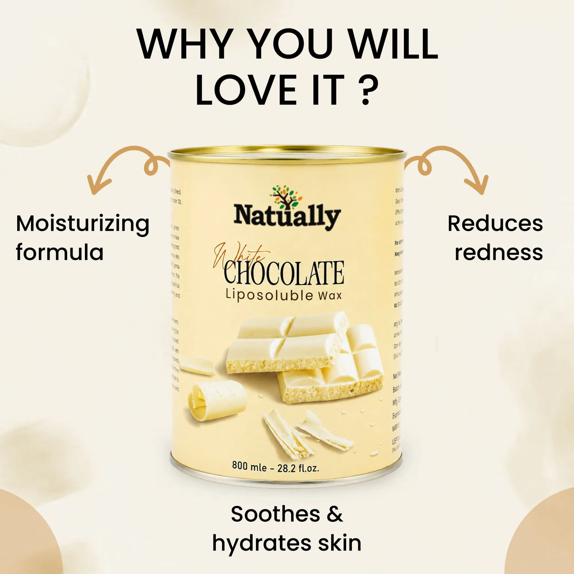 Natually White Chocolate Liposoluble gel Wax - 800g - Image 7