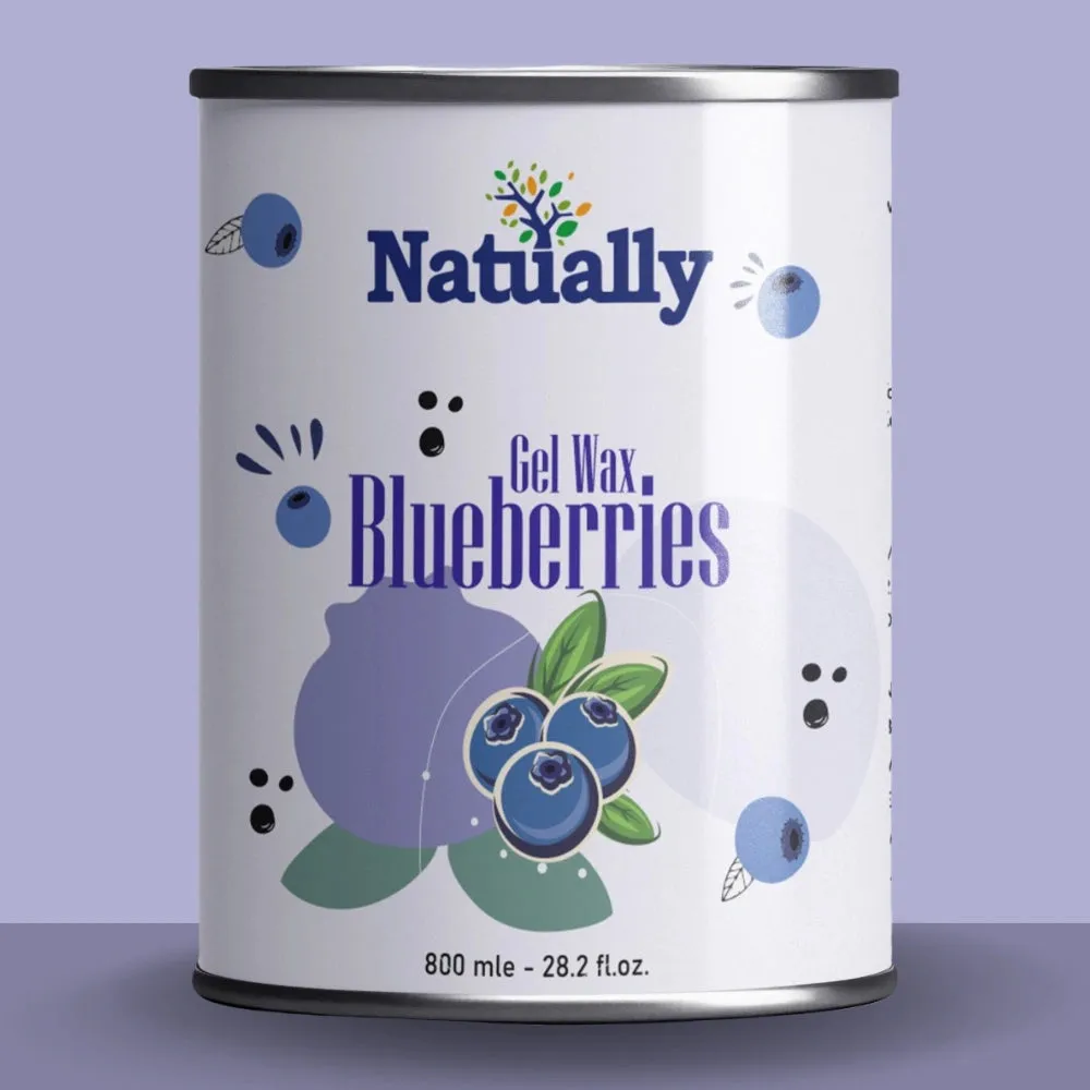 Natually Blueberry Gel Wax - Professional Smooth Hair Removal (800ml)