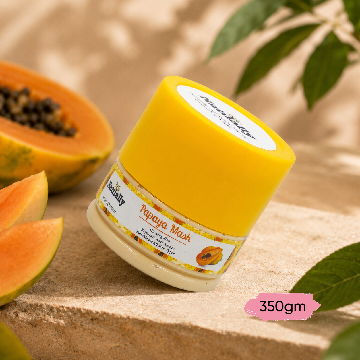 Natually Papaya face Mask - Glowing Skin Repairs & Anti Ageing -350g