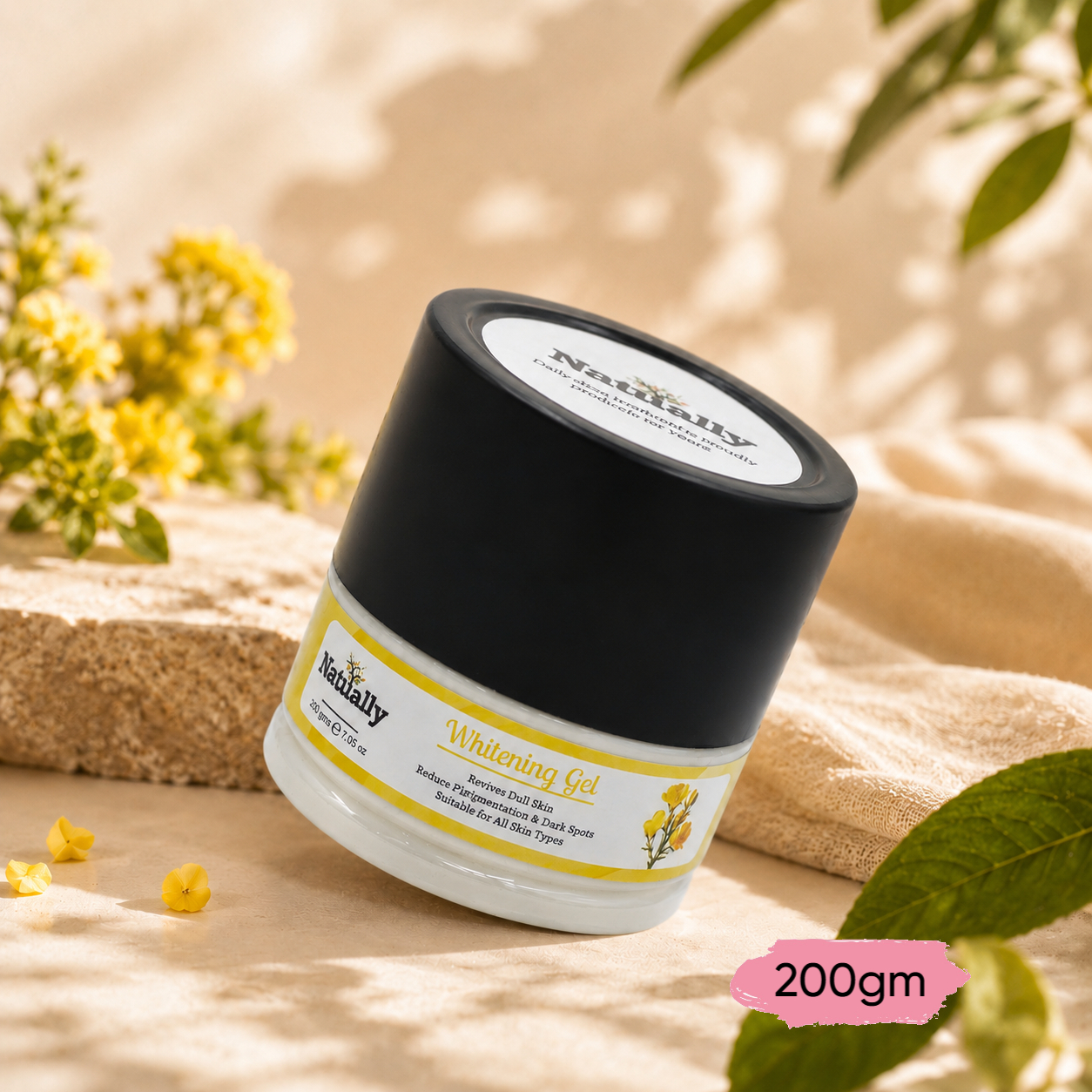 Natually Whitening Gel Revives Dull Skin Reduce Pigmentation & Dark Spots - 200g