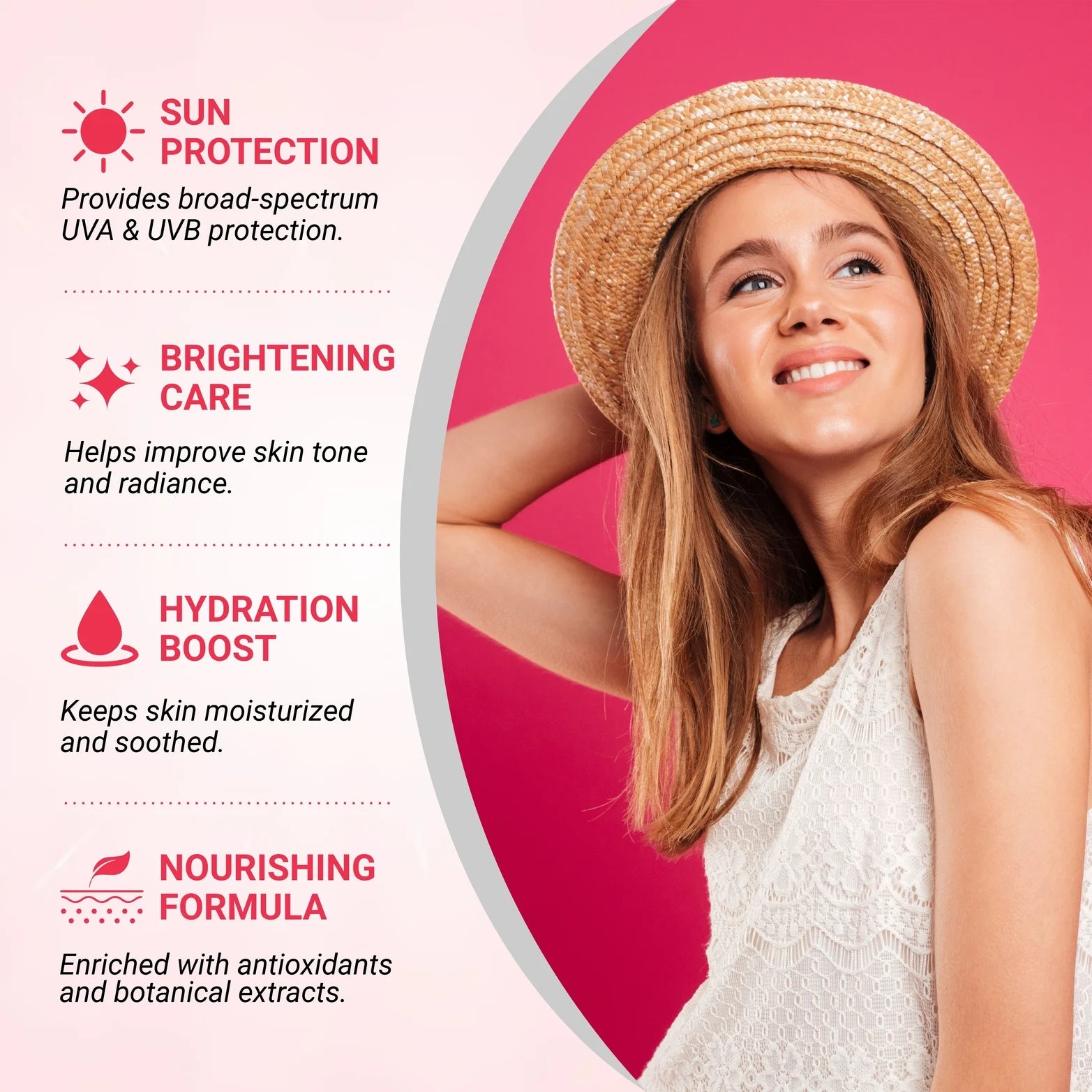 Natually Brightening Sunscreen SPF 50 PA+++ with Niacinamide, Vitamin C & Vitamin E - 50Gms