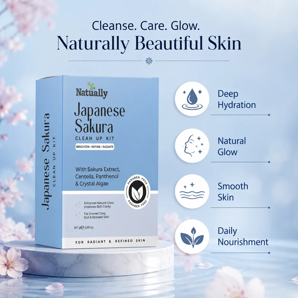 Natually Japanese Sakura CleanUp Kit - Image 5