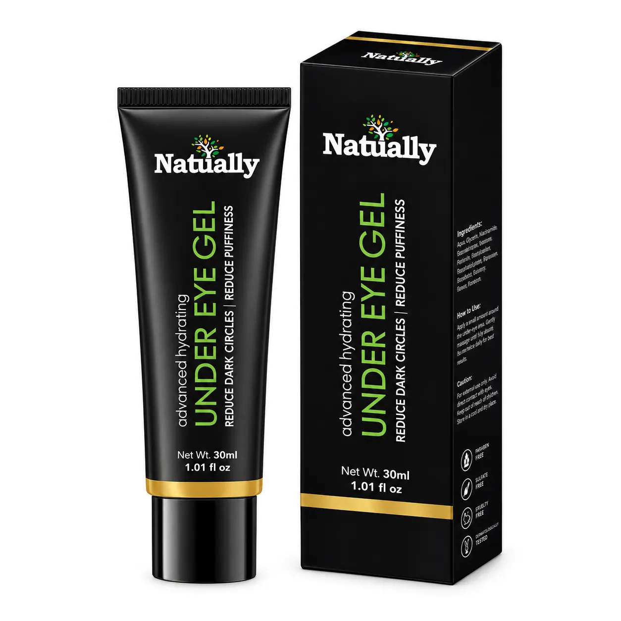 NATUALLY Advanced Hydrating Under Eye Cream Gel - 30ml