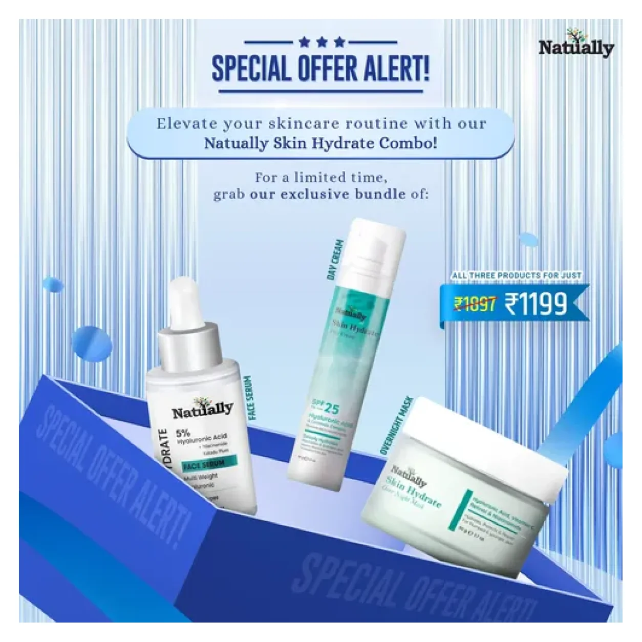 Natually Skin Hydrate Trio - Ultimate Hydration Combo