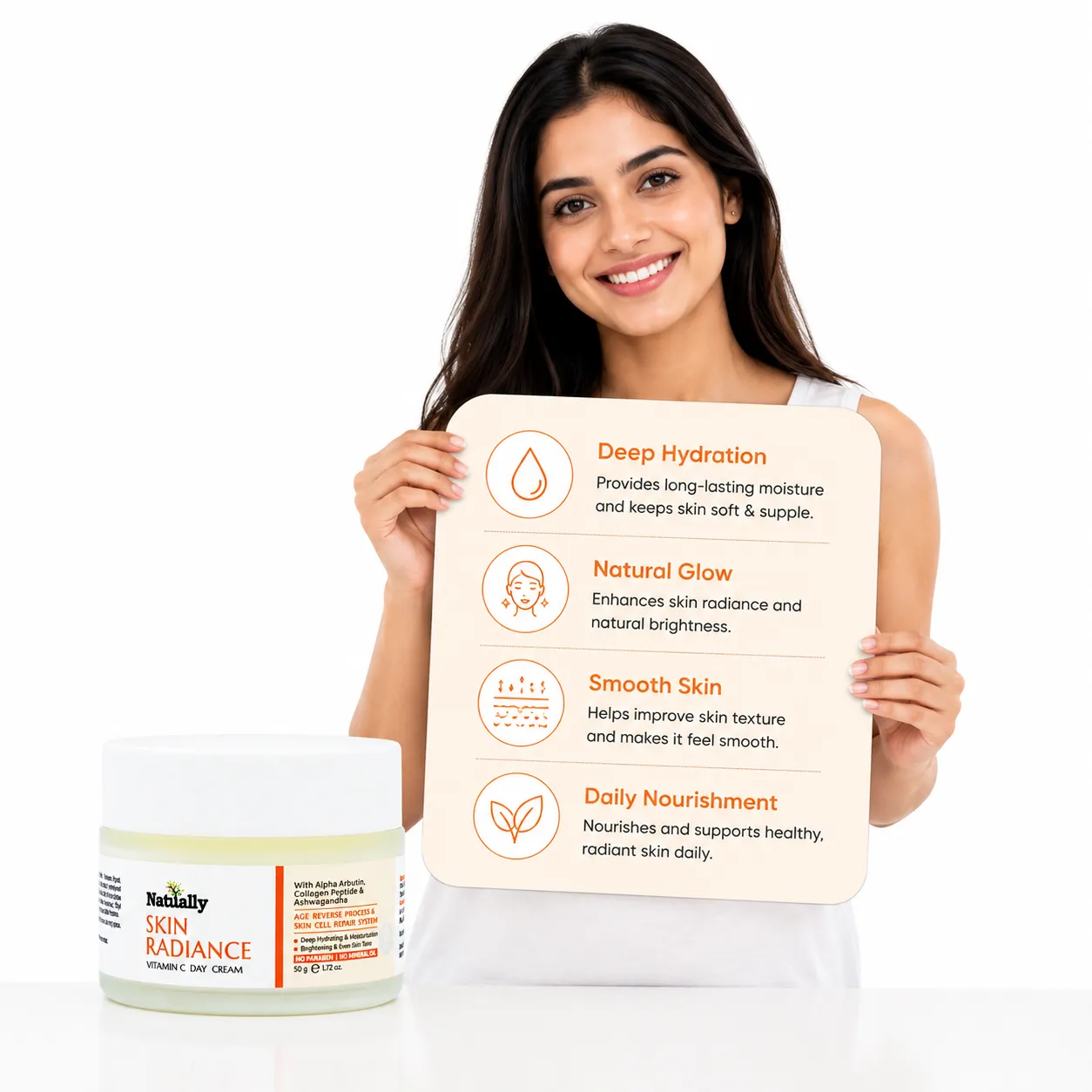 Natually Skin Radiance Vitamin C Day Cream – 50 g - Image 5
