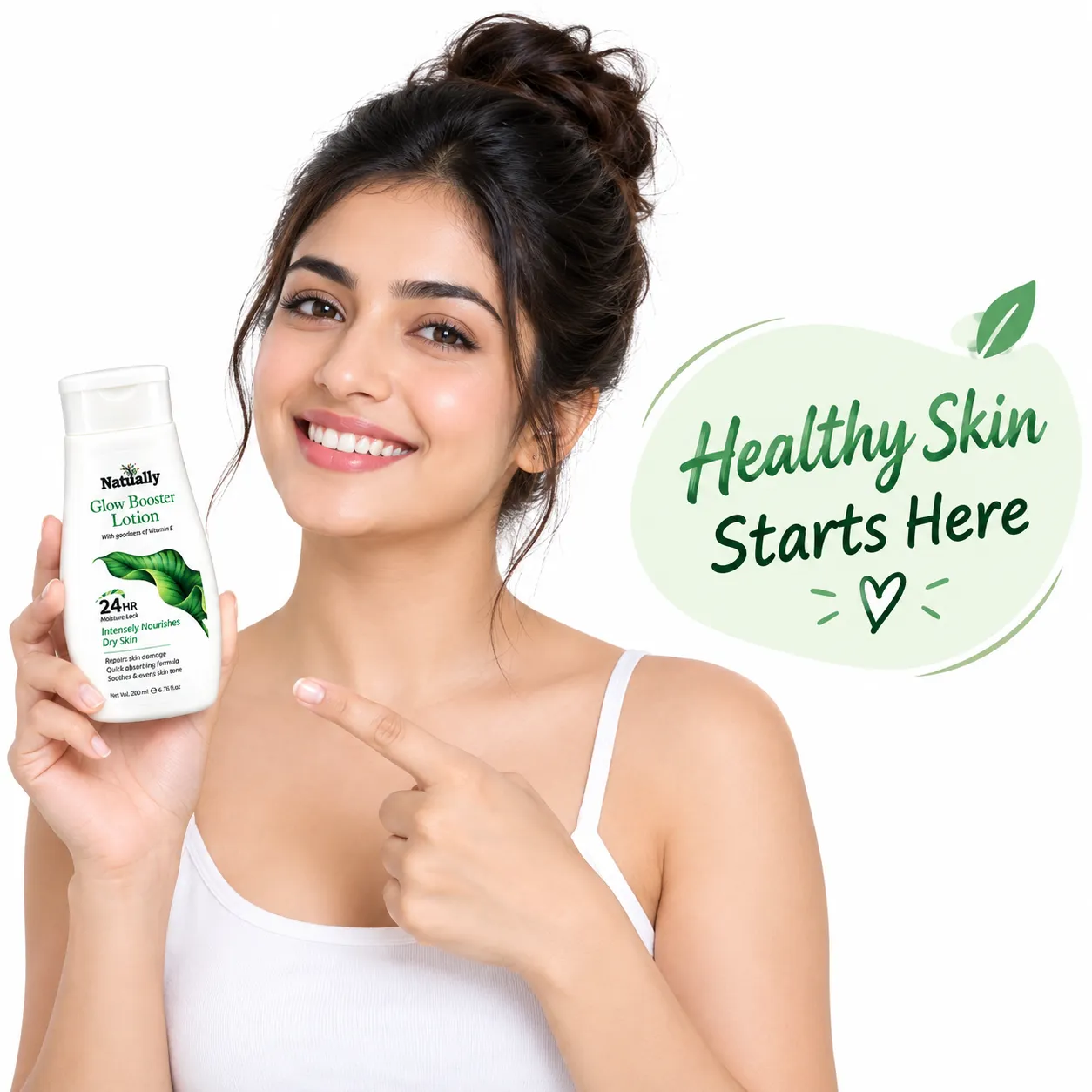 Natually Glow Booster Lotion with Vitamin E – 24HR Moisture Lock for Dry Skin - Image 5