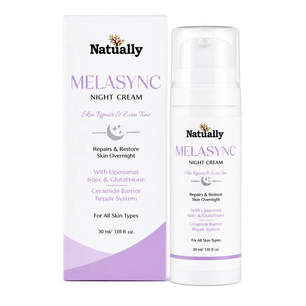 Natually MELASYNC Night Cream – Skin Repair & Even Tone