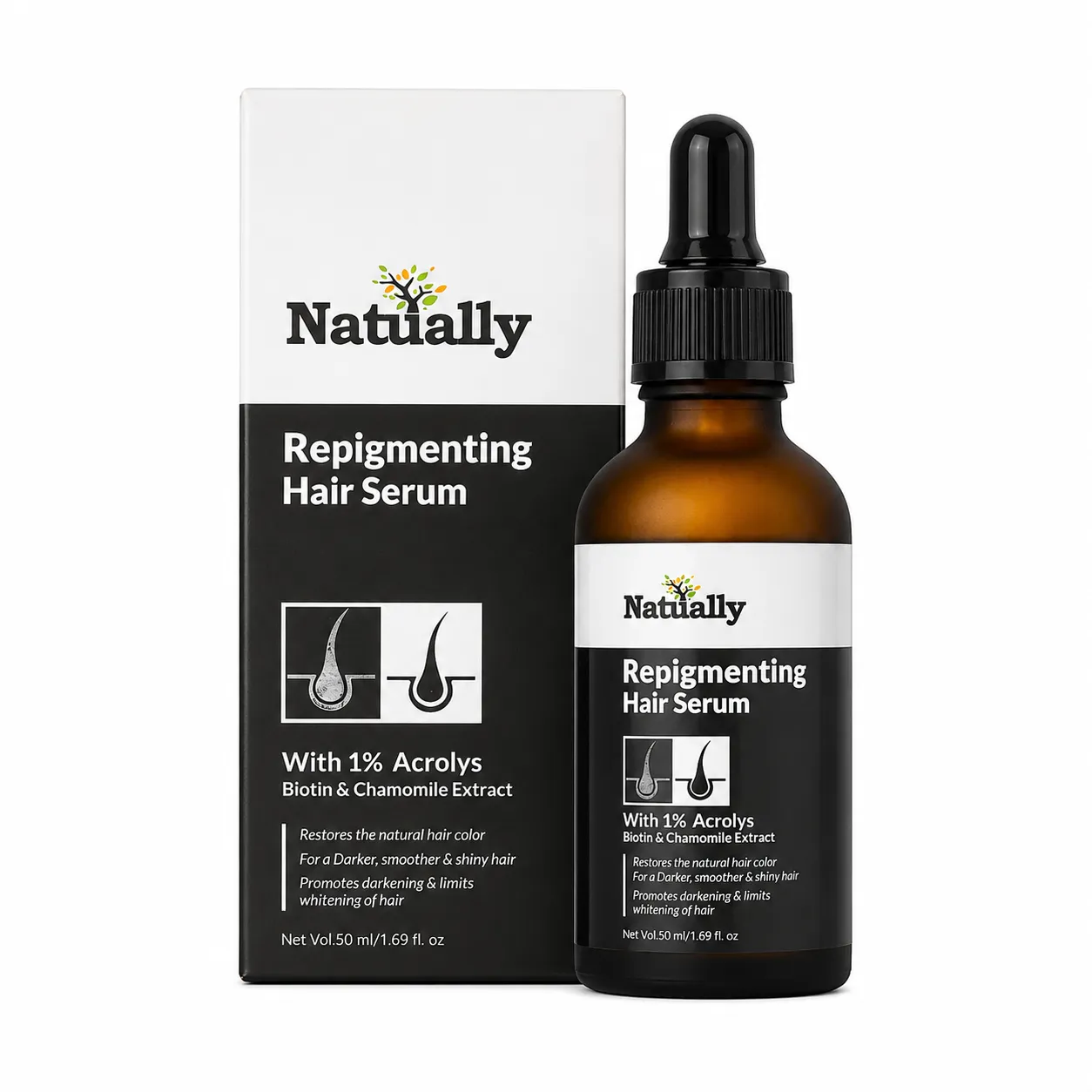 Natually Repigmenting Hair Serum – 50 ml