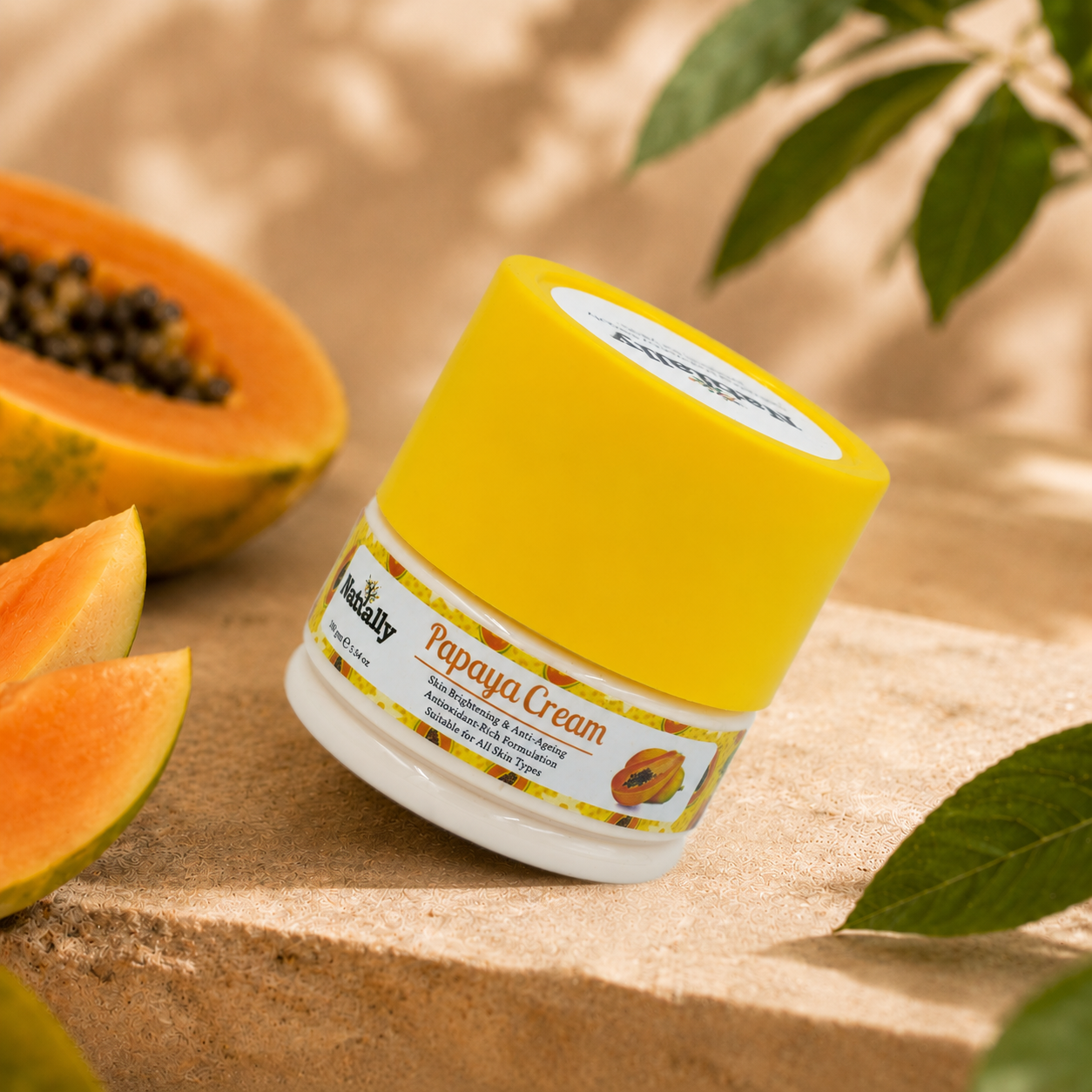 Natually Papaya Cream -Skin Brightening & Anti-Ageing Antioxidant-Rich Formulation
