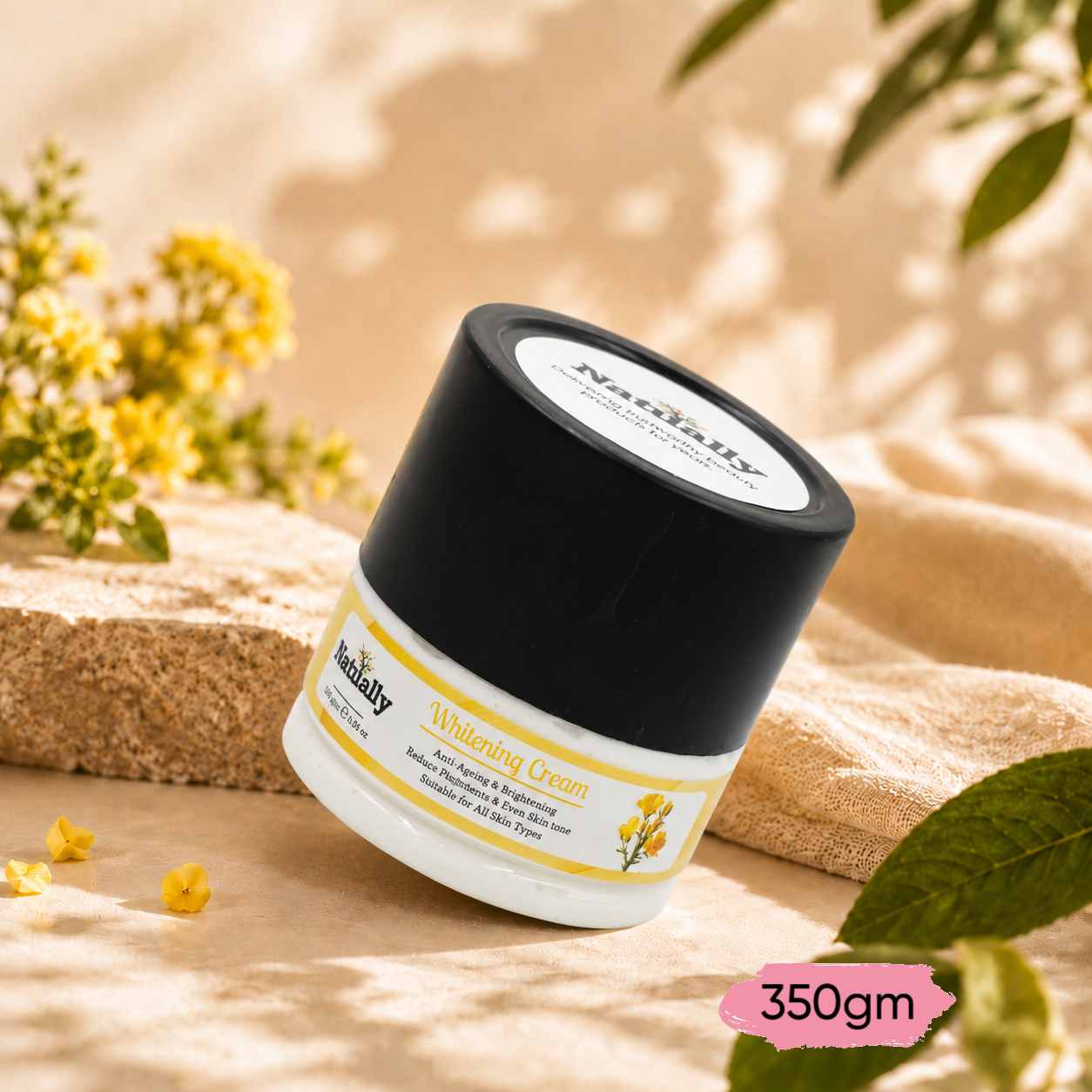 Natually Skin Whitening Cream - Anti-Ageing & Brightening Reduces Dark Spots& Even Skin Tone - 350g