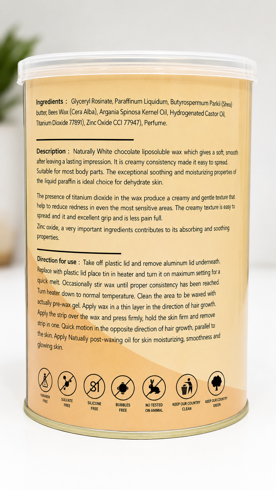 Natually White Chocolate Liposoluble Wax| 800g - Image 2