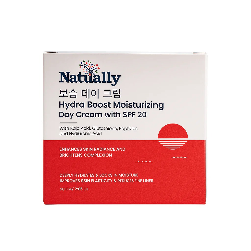 Natually Glow Day Cream Alpha Arbutin, Glutathione, Niacinamide & Shea Butter